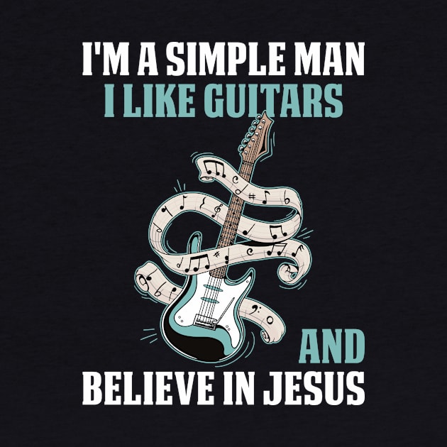 I Like Guitars Funny Guitar Gift by CatRobot